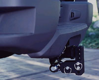 Tow & Stow Ball Mount Folded Out Of The Way