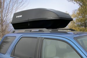 Car Top Cargo 18 Cubic Foot Box On Vehicle
